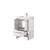 Lexora Lafarre 24 inch W x 20 in D White Bath Vanity Cabinet, Cultured Marble Top and Brushed Nickel Faucet Set - LVLF24SW302