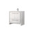 Lexora Lafarre 36 inch W x 20 in D White Bath Vanity Cabinet, White Quartz Top and Chrome Faucet Set - LVLF36SW201