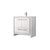 Lexora Lafarre 36 inch W x 20 in D White Bath Vanity Cabinet, White Quartz Top and Rose Gold Faucet Set - LVLF36SW204