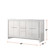 Lexora Lafarre 60 inch W x 20 in D White Double Sink Vanity Cabinet and White Quartz Top - LVLF60DW200