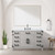 Lexora Laurel 48 inch W White Oak Vanity Cabinet and Carrara Marble Top - LVL48SM100