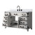 Lexora Laurel 48 inch W White Oak Vanity Cabinet, Carrara Marble Top, and Faucet Set - LVL48SM101