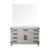 Lexora Laurel 48 inch W White Oak Vanity Cabinet, Carrara Marble Top, and 46 in Mirror - LVL48SM110