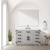 Lexora Laurel 48 inch W White Oak Vanity Cabinet and White Quartz Top - LVL48SM200