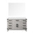 Lexora Laurel 48 inch W White Oak Vanity Cabinet, White Quartz Top, and 46 in Mirror - LVL48SM210