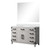 Lexora Laurel 48 inch W White Oak Vanity Cabinet, White Quartz Top, and 46 in Mirror - LVL48SM210