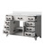 Lexora Laurel 48 inch W White Oak Vanity Cabinet and Cultured Marble Top - LVL48SM300