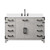 Lexora Laurel 48 inch W White Oak Vanity Cabinet, Cultured Marble Top, and Faucet Set - LVL48SM301