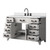 Lexora Laurel 48 inch W White Oak Vanity Cabinet, Cultured Marble Top, and Faucet Set - LVL48SM301