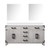 Lexora Laurel 60 inch W White Oak Double Sink Vanity Cabinet, Cultured Marble Top, and 28 in Mirrors - LVL60DM310