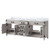Lexora Laurel 80 inch W White Oak Double Sink Vanity Cabinet and Carrara Marble Top - LVL80DM100