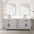 Lexora Laurel 80 inch W White Oak Double Sink Vanity Cabinet and White Quartz Top - LVL80DM200