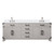 Lexora Laurel 80 inch W White Oak Double Sink Vanity Cabinet, Cultured Marble Top, and Faucet Set - LVL80DM301
