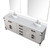 Lexora Laurel 80 inch W White Oak Double Sink Vanity Cabinet, Cultured Marble Top, Faucet Set, and 36 in Mirrors - LVL80DM311