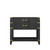 Lexora Norwalk 36 inch W Black Oak Vanity Cabinet - LVN36SJ000