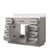 Lexora Abbey 48 inch W White Oak Vanity Cabinet and Cultured Marble Top - LVA48SM300
