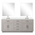 Lexora Abbey 80 inch W White Oak Double Sink Vanity Cabinet White Quartz Countertop, 30 in Mirrors and Faucet Set - LVA80DM211