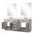 Lexora Abbey 80 inch W White Oak Double Sink Vanity Cabinet White Quartz Countertop, 30 in Mirrors and Faucet Set - LVA80DM211