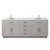 Lexora Abbey 84 inch W White Oak Double Sink Vanity Cabinet, Carrara Marble Top, and Faucet Set - LVA84DM101