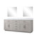 Lexora Abbey 84 inch W White Oak Double Sink Vanity Cabinet Carrara Marble Countertop and 34 in Mirrors - LVA84DM110 Lexora Abbey 84 inch W White Oak Double Sink Vanity Cabinet Carrara Marble Countertop and 34 in Mirrors - LVA84DM110