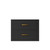 Lexora Castor 24 inch W x 18 in D Black Single Bath Wall Hung Vanity Cabinet - LVC24SL000