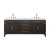 Lexora Laurel 80 inch W Brown Oak Double Sink Vanity Cabinet, Cultured Marble Top, and Faucet Set - LVL80DK301