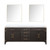 Lexora Laurel 80 inch W Brown Oak Double Sink Vanity Cabinet, Cultured Marble Top, and 36 in Mirrors - LVL80DK310