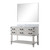 Lexora Norwalk 48 inch W White Oak Vanity Cabinet, Carrara Marble Top, and 46 in Mirror - LVN48SM110