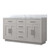 Lexora Abbey 60 inch W White Oak Double Sink Vanity Cabinet and Carrara Marble Top - LVA60DM100