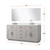 Lexora Abbey 72 inch W White Oak Double Sink Vanity Cabinet White Quartz Countertop, 70 in Mirror and Faucet Set - LVA72DM211