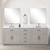 Lexora Abbey 84 inch W White Oak Double Sink Vanity Cabinet and Carrara Marble Top - LVA84DM100