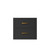 Lexora Castor 20 inch W x 18 in D Black Single Bath Wall Hung Vanity Cabinet - LVC20SL000