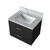 Lexora Castor 24 inch W x 18 in D Black Single Bath Wall Hung Vanity Cabinet and Acrylic Top - LVC24SL500