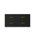 Lexora Castor 36 inch W Black Single Bath Wall Hung Vanity Cabinet - LVC36SL000