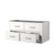 Lexora Castor 36 inch W White Single Bath Wall Hung Vanity Cabinet - LVC36SA000