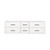 Lexora Castor 60 inch W White Double Sink Wall Hung Vanity Cabinet - LVC60DA000