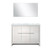 Lexora Lafarre 48 inch W x 20 in D White Double Sink Vanity Cabinet, White Quartz Top and 43 in Mirror - LVLF48DW210