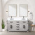 Lexora Laurel 60 inch W White Oak Double Sink Vanity Cabinet and White Quartz Top - LVL60DM200