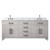 Lexora Laurel 72 inch W White Oak Double Sink Vanity Cabinet, Carrara Marble Top, and Faucet Set - LVL72DM101