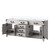 Lexora Laurel 72 inch W White Oak Double Sink Vanity Cabinet and White Quartz Top - LVL72DM200