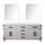 Lexora Laurel 72 inch W White Oak Double Sink Vanity Cabinet, White Quartz Top, and 34 in Mirrors - LVL72DM210