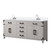 Lexora Laurel 72 inch W White Oak Double Sink Vanity Cabinet, Cultured Marble Top, and Faucet Set - LVL72DM301