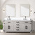 Lexora Laurel 72 inch W White Oak Double Sink Vanity Cabinet, Cultured Marble Top, and 34 in Mirrors - LVL72DM310