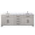 Lexora Laurel 84 inch W White Oak Double Sink Vanity Cabinet, Carrara Marble Top, and Faucet Set - LVL84DM101