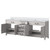 Lexora Laurel 84 inch W White Oak Double Sink Vanity Cabinet and White Quartz Top - LVL84DM200