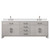 Lexora Laurel 84 inch W White Oak Double Sink Vanity Cabinet, White Quartz Top, and Faucet Set - LVL84DM201
