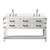 Lexora Norwalk 60 inch W White Oak Double Sink Vanity Cabinet, White Quartz Top, and Faucet Set - LVN60DM201