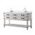 Lexora Norwalk 60 inch W White Oak Double Sink Vanity Cabinet, White Quartz Top, and Faucet Set - LVN60DM201