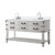Lexora Norwalk 60 inch W White Oak Double Sink Vanity Cabinet, Cultured Marble Top, and Faucet Set - LVN60DM301