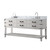 Lexora Norwalk 72 inch W White Oak Double Sink Vanity Cabinet, Carrara Marble Top, and Faucet Set - LVN72DM101